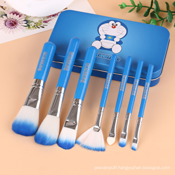 7 PCS Cute Doraemon Makeup Brush